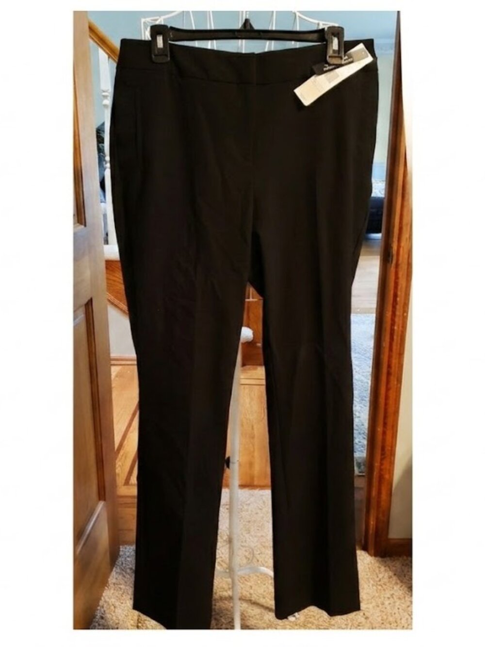 NWT Larry Levine 12 Black comfort Waistband pants